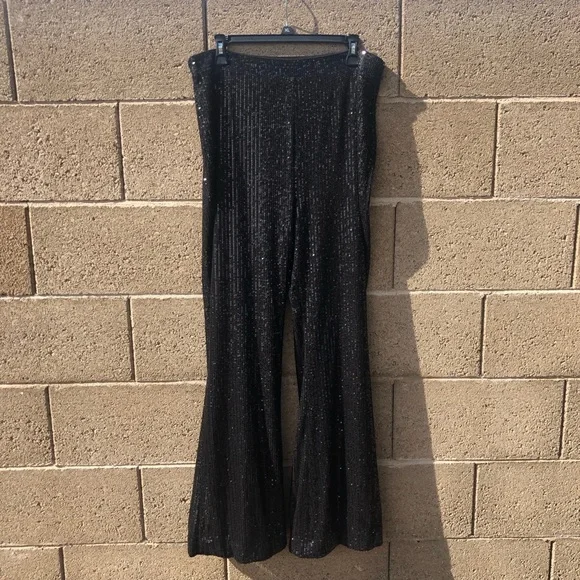 🎩 Endless Rose sequin black pants 🔥 - Picture 5 of 9